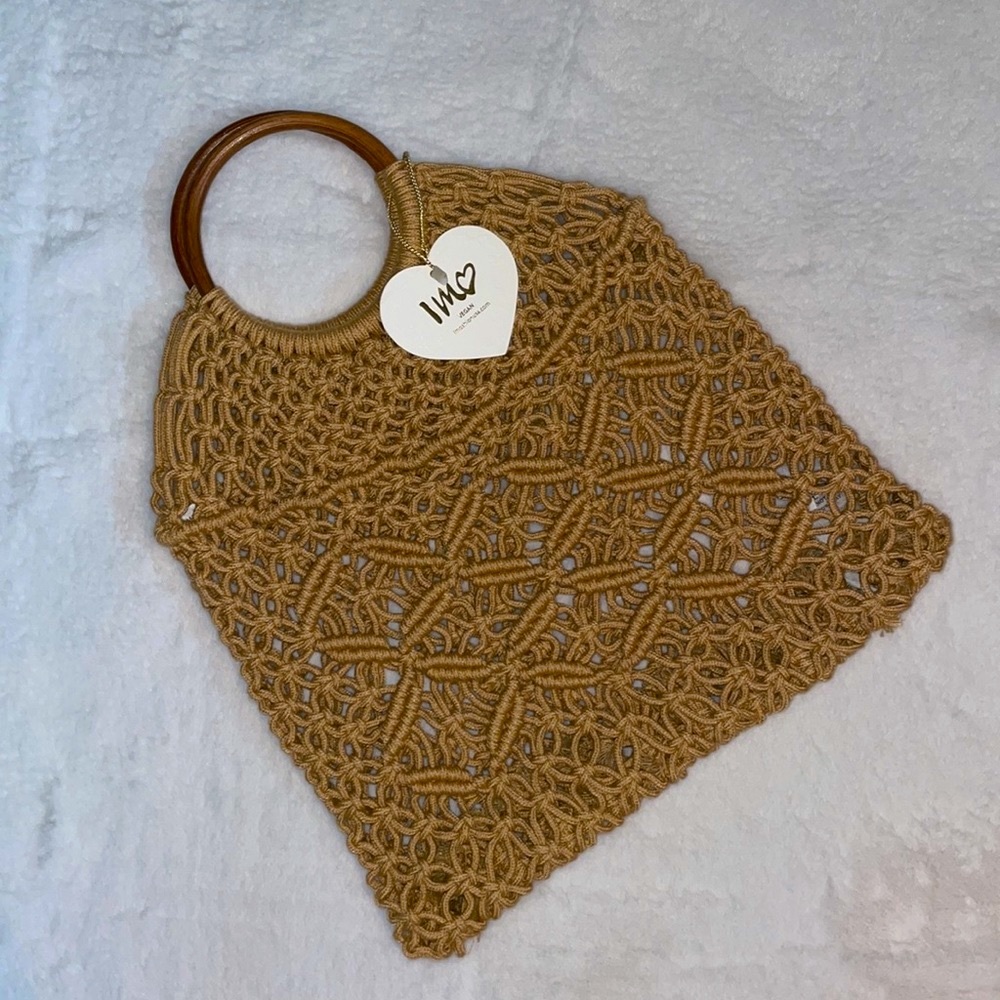 🆕 NWT IMO Vegan Natural Handbag
